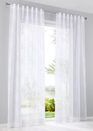 Záclona s výšivkou a recyklovaným polyesterem (1 ks v balení), bpc living bonprix collection