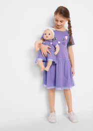 Dívčí šaty a šaty pro panenku (2dílná souprava) z organické bavlny, bpc bonprix collection