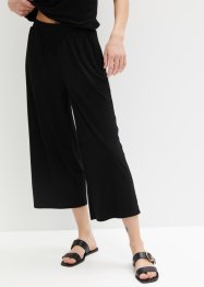 Žebrované kalhoty Culotte s pohodlnou pasovkou, bpc bonprix collection