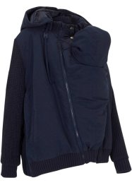 Těhotenská/nosicí bunda s pletenými rukávy a kapucí, bpc bonprix collection