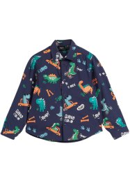 Chlapecká košile Slim Fit s potiskem dinosaurů, dlouhý rukáv, bpc bonprix collection