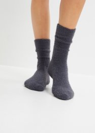 Huňaté ponožky na doma (3 páry) s recyklovaným polyakrylem, bpc bonprix collection