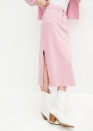 Džínová sukně s postranními rozparky, RAINBOW