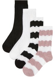 Ponožky s pleteným vzorem a organickou bavlnou (4 páry), bpc bonprix collection