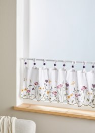 Vitrážková záclona s výšivkou, s recyklovaným polyesterem, bpc living bonprix collection