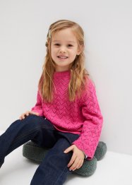 Dívčí ažurový svetr, bpc bonprix collection