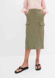Cargo sukně s organickou bavlnou, bpc bonprix collection