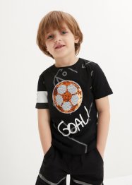 Chlapecké tričko s oboustrannými pajetkami, organická bavlna, bpc bonprix collection
