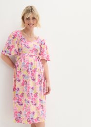 Těhotenské/kojicí šaty s květinovým potiskem a elastickým zadním dílem, bpc bonprix collection