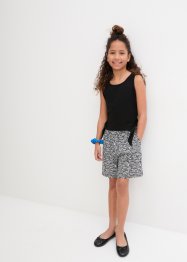 Dívčí žerzejový top a šortky, s organickou bavlnou (2dílná souprava), bpc bonprix collection