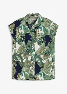 Halenka ze splývavé viskózy s potiskem, bonprix Halenka ze splývavé viskózy s potiskem, bonprix