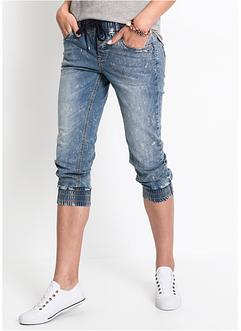 Strečové džíny, 3/4 délka s průvlekem na gumu, John Baner JEANSWEAR Strečové džíny, 3/4 délka s průvlekem na gumu, John Baner JEANSWEAR