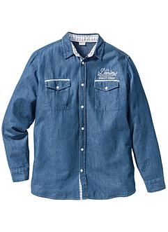 Džínová košile s dlouhým rukávem, Regular Fit, John Baner JEANSWEAR Džínová košile s dlouhým rukávem, Regular Fit, John Baner JEANSWEAR