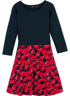 Dívčí žerzejové šaty z organické bavlny, 3/4 rukáv, bpc bonprix collection