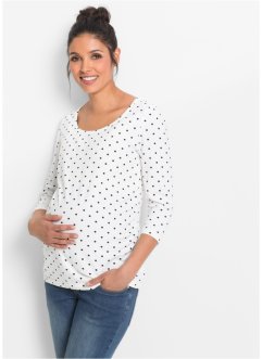 Těhotenské triko s potiskem, 3/4 rukáv, organická bavlna (2 ks v balení), bpc bonprix collection