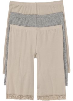 Dlouhé spodní kalhotky s krajkou  (3 ks v balení), bpc selection