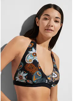 Bikinový top s ramínkem za krk a hlubokým výstřihem, bonprix Bikinový top s ramínkem za krk a hlubokým výstřihem, bonprix
