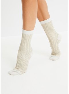 Pletené ponožky (3 páry), bpc bonprix collection