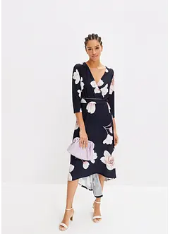 Žerzejové šaty s vázačkou a prodlouženým zadním dílem, bonprix Žerzejové šaty s vázačkou a prodlouženým zadním dílem, bonprix