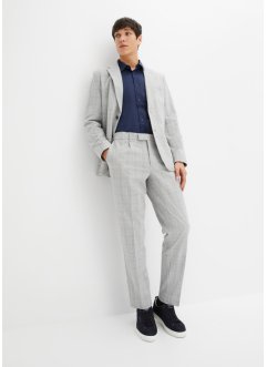 Oblek Slim Fit ze seersuckeru (2dílná souprava): sako a kalhoty, bpc selection