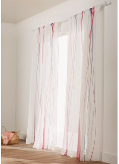 Záclona s recyklovaným polyesterem a potiskem (1 ks), bpc living bonprix collection