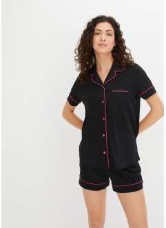 Krátké pyžamo s knoflíkovou légou, bpc bonprix collection