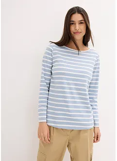 Triko s lodičkovým výstřihem, dlouhý rukáv (2 ks v balení), bonprix Triko s lodičkovým výstřihem, dlouhý rukáv (2 ks v balení), bonprix