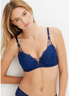 Vyztužená podprsenka z elegantního vyšívaného materiálu, bonprix Vyztužená podprsenka z elegantního vyšívaného materiálu, bonprix