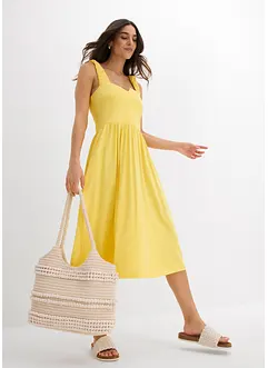 Úpletová šaty s mírně rozšířeným spodním okrajem, ze směsi bavlny a viskózy, bonprix Úpletová šaty s mírně rozšířeným spodním okrajem, ze směsi bavlny a viskózy, bonprix