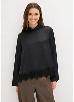 Halenka ze splývavého saténu, bonprix Halenka ze splývavého saténu, bonprix