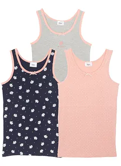 Spodní košilka s měkkou organickou bavlnou (3 ks v balení), bonprix Spodní košilka s měkkou organickou bavlnou (3 ks v balení), bonprix