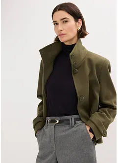 Kabátek s vlněným vzhledem, bonprix Kabátek s vlněným vzhledem, bonprix