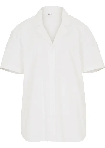 Volná oversize halenka z lehké lněné směsi