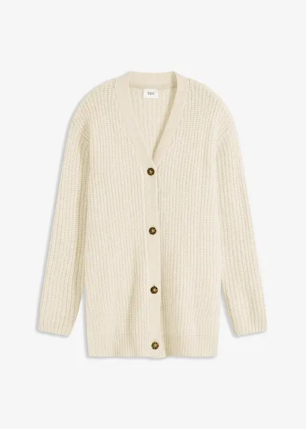 Kabátek ze silnější pleteniny z měkké vlněné směsi