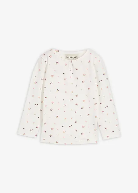 Triko s dlouhým rukávem, z čisté organické bavlny