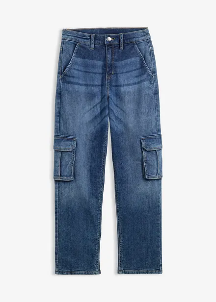 Termo cargo džíny Loose Fit, Straight, s žerzejovou podšívkou