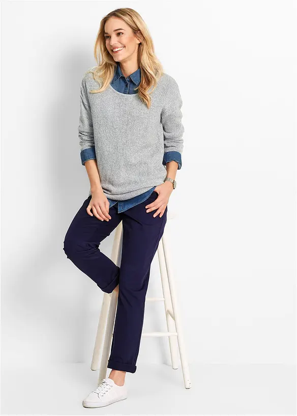 Džíny Straight, Mid Waist, bonprix