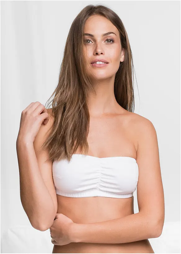Bandeau podprsenka (košíčky A a B), s organickou bavlnou, bonprix