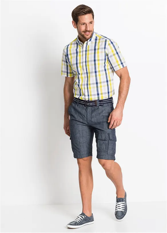 Cargo bermudy z čisté bavlny, Loose Fit, bonprix