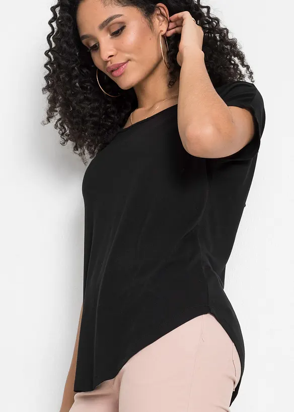 Tričko s háčkovanou vsadkou, bonprix