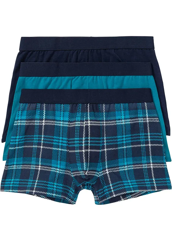 Přiléhavé boxerky s bavlnou (3 ks v balení), bonprix