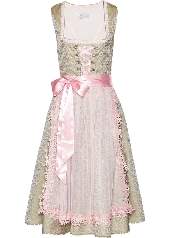 Kroj Dirndl s korálky (2dílná souprava), bonprix