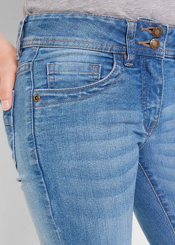 Strečové džíny Bootcut, Mid Waist, bonprix