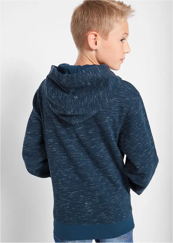 Mikina s kapucí, z měkké bavlněné směsi, bonprix