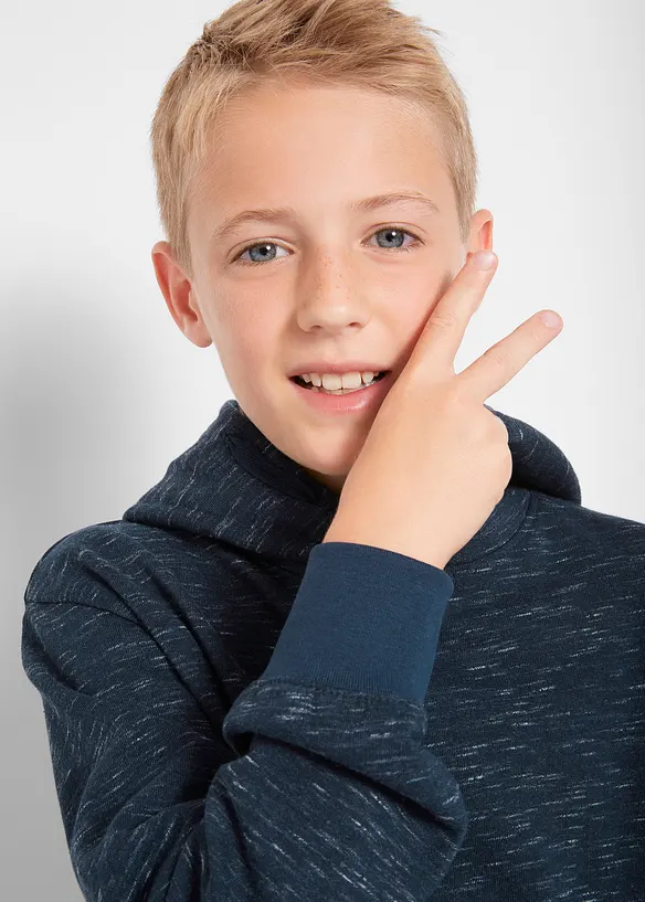 Mikina s kapucí, z měkké bavlněné směsi, bonprix