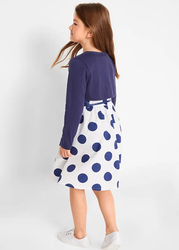 Šaty + pásek + bolerko (3dílná souprava), bonprix