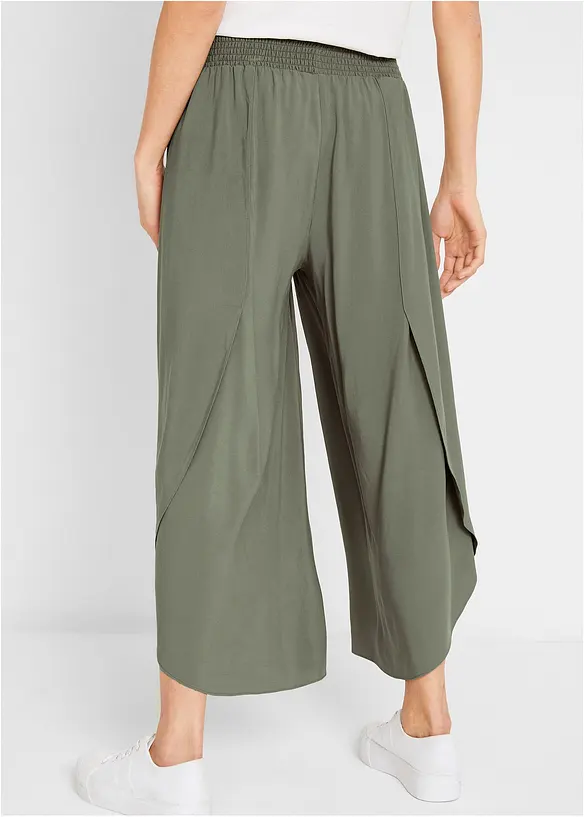 Kalhoty Culotte, délka k lýtkům, z udržitelné viskózy, bonprix
