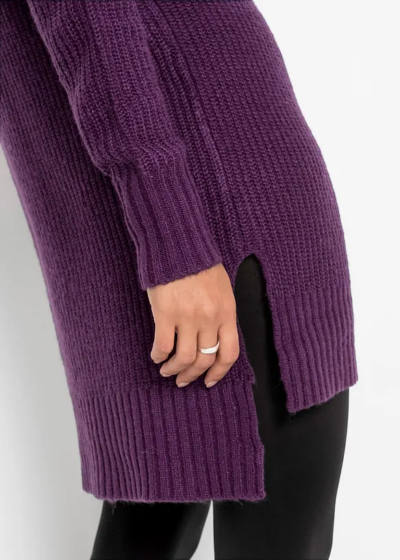 Dlouhý pletený svetr, bonprix