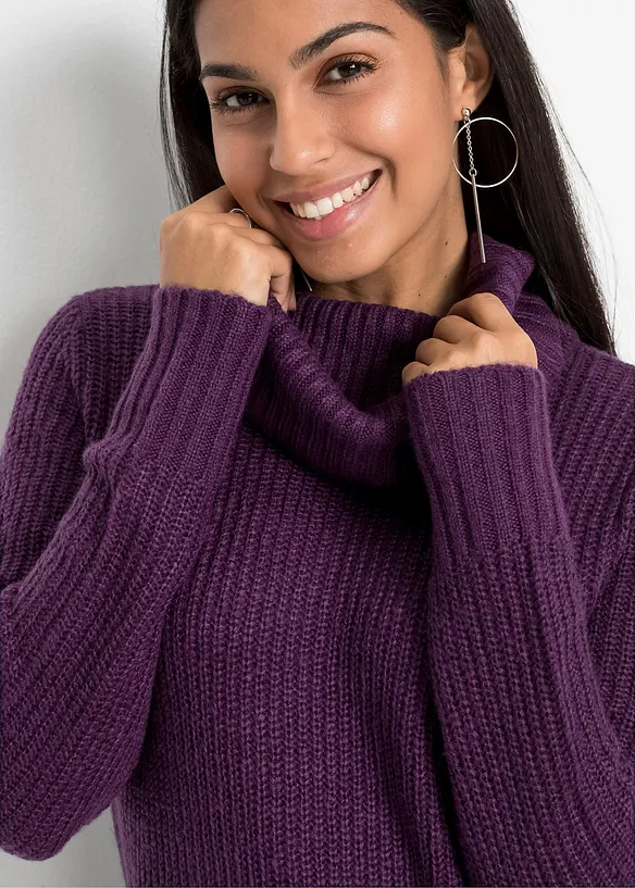 Dlouhý pletený svetr, bonprix