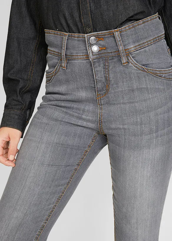 Pohodlné strečové džíny High Waist Slim Fit, bonprix